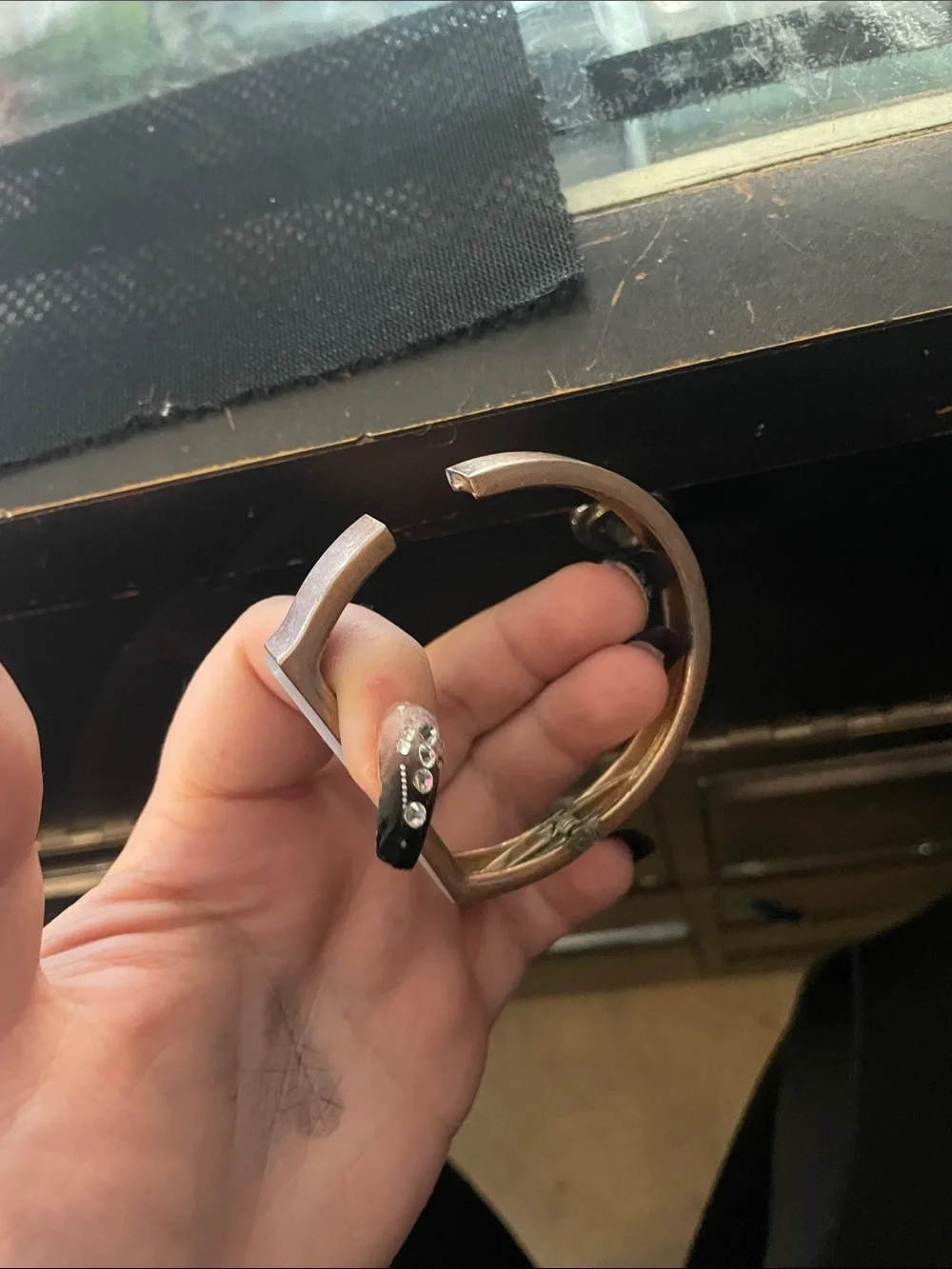 Gold-Tone Women’s Geometric Ring